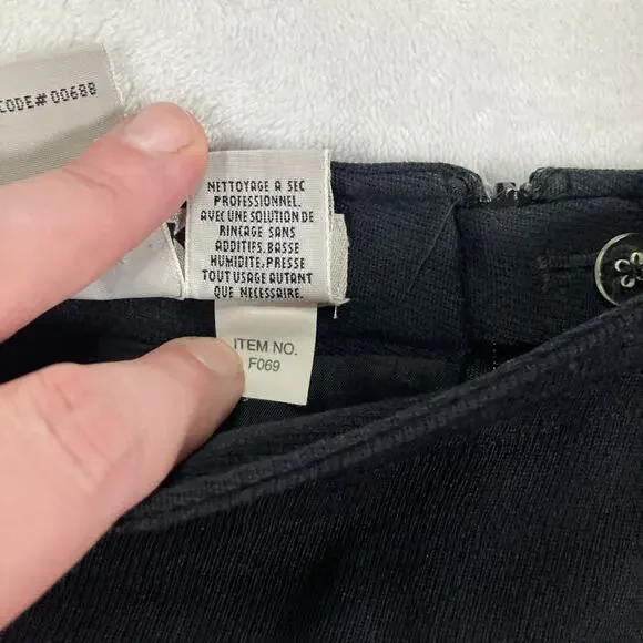 Vintage Eddie Bauer Aka Women's Size 6 Black Pencil Skirt 100% Wool Office Siren - Picture 8 of 11